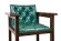 Кресло бильярдное (мягкое сиденье + мягкая спинка, цвет черный орех)