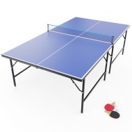 Теннисный стол DFC RQ24002, размер по стандарту ITTF 274 x 152, с сеткой и ракетками Теннисный стол DFC RQ24002, размер по стандарту ITTF 274 x 152, с сеткой и ракетками