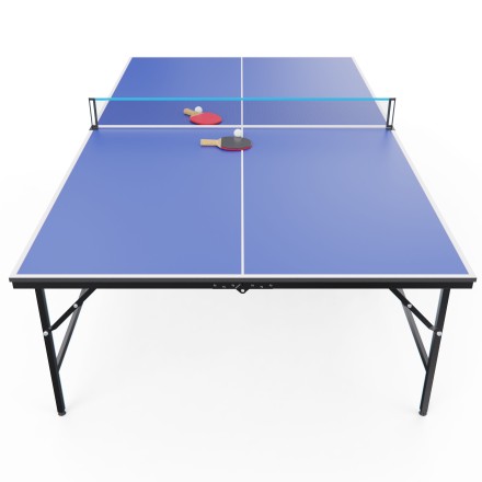 Теннисный стол DFC RQ24002, размер по стандарту ITTF 274 x 152, с сеткой и ракетками Теннисный стол DFC RQ24002, размер по стандарту ITTF 274 x 152, с сеткой и ракетками