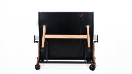 Теннисный стол складной для помещений "RASSON PREMIUM T03 Indoor" (274 х 152,5 х 76 см, натуральный дуб) с сеткой