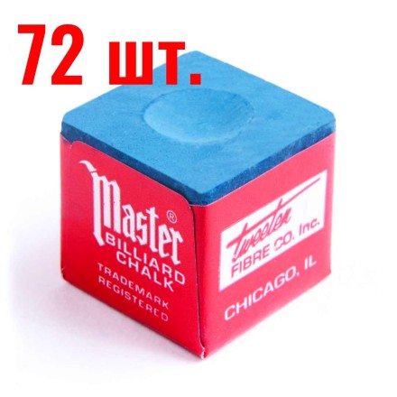 Мел "Master" (72 шт) синий