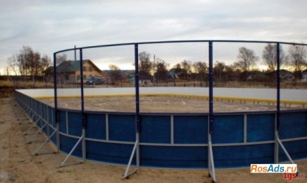 Хоккейная коробка (каток) 15х30 фанерные борта