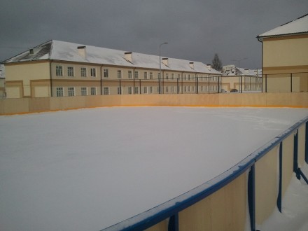 Хоккейная коробка (каток) 15х30 фанерные борта