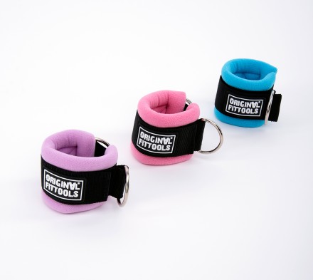 Ремень для тренировки мышц рук регулируемый фиолетовый (D-кольцо)