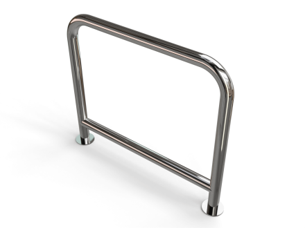 Одиночная велопарковка с перекладиной П