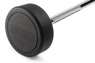 Штанга неразборная обрезиненная 25 кг. Прямой гриф. VictoryFit VF-DX4250