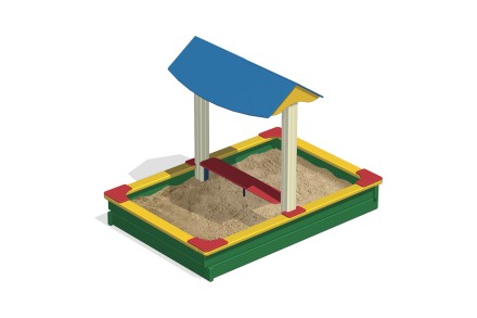 Песочница с навесом ПС-03 Песочница с навесом ПС-03