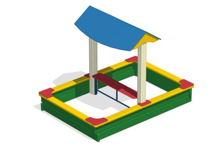 Песочница с навесом ПС-03 Песочница с навесом ПС-03