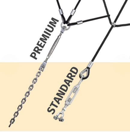 Пирамида из армированного каната 4,5 м    