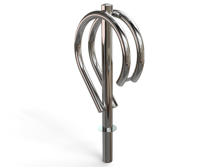 Велопарковка Дабл из нержавейки