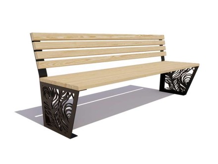 Скамейка «Павлин» без подлокотников Скамейка «Павлин» без подлокотников