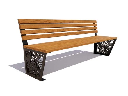 Скамейка «Павлин» без подлокотников Скамейка «Павлин» без подлокотников