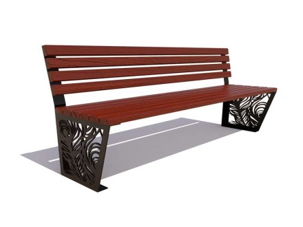 Скамейка «Павлин» без подлокотников Скамейка «Павлин» без подлокотников