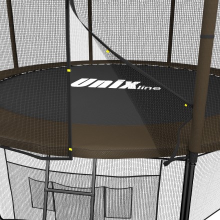 Батут UNIX Line Black&Brown 10 ft (outside)