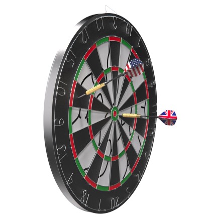 Дартс DFC METAL двусторонний 45 см, 6 дротиков