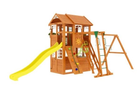 Детская площадка Клубный домик 2 с рукоходом Luxe