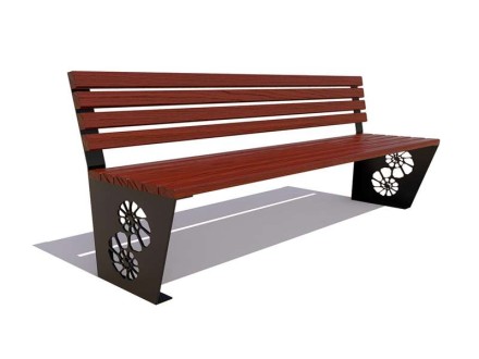 Скамейка «Ракушка» без подлокотников