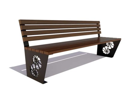 Скамейка «Ракушка» без подлокотников