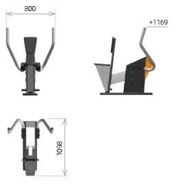 Тренажер  Жим к груди Romana  207.37.00