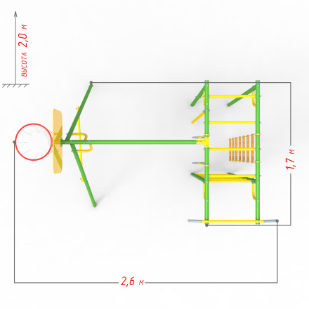 Уличный детский комплекс Тарзан мини 2