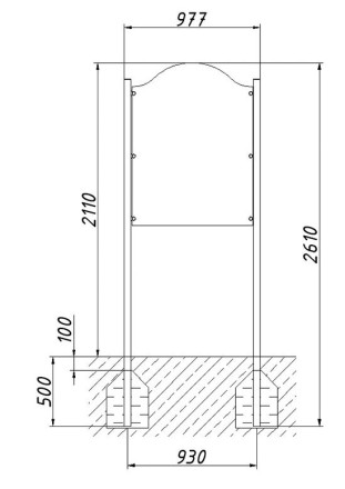 Стенд информационный фигурный