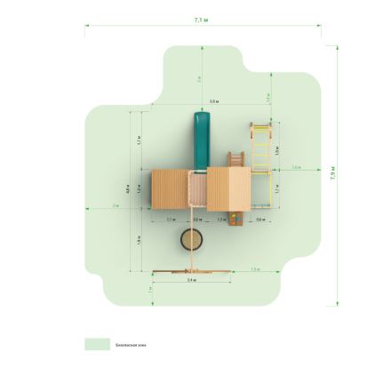 Детский городок «Выше Всех Смарт макси»