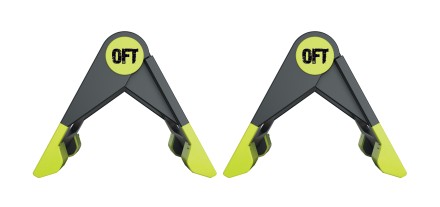 Упоры для отжиманий складные (черно-зеленые)