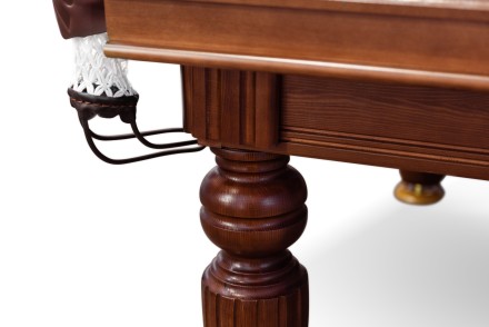 Стол / пирамида "Устюг" (10 футов, 6 ног, 30мм камень) борта ясень