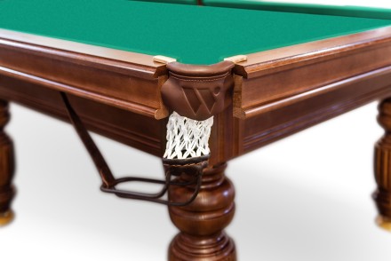 Стол / пирамида "Устюг" (10 футов, 6 ног, 30мм камень) борта ясень