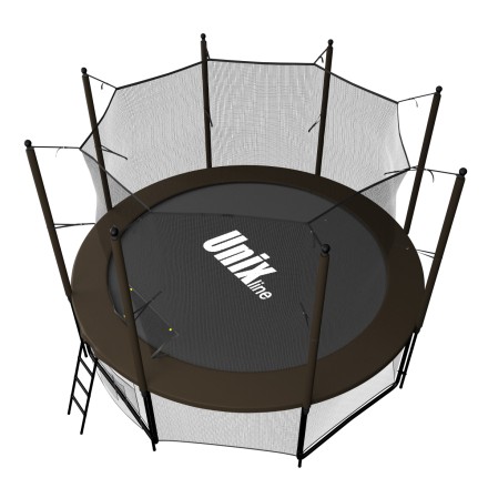 Батут UNIX Line Black&Brown 8 ft (inside)