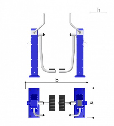 Тренажер для улицы - Шаговый СО-3.1.68.01