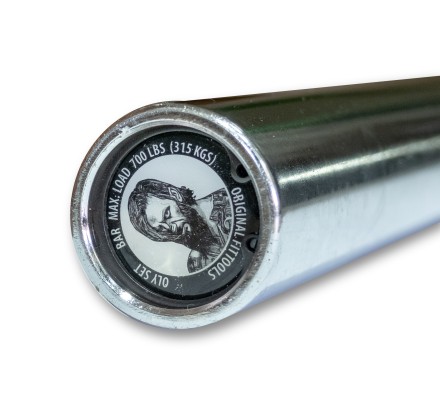 Гриф олимпийский прямой 86", до 315 кг, хромированный