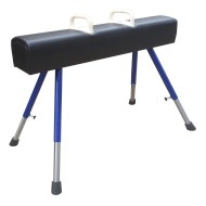 Конь гимнастический маховый переменной высоты СТАНДАРТ (ручки пластик)