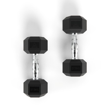 Гантели DFC Гексагональные, 2 шт. по 27.5 кг Гантели DFC Гексагональные, 2 шт. по 27.5 кг
