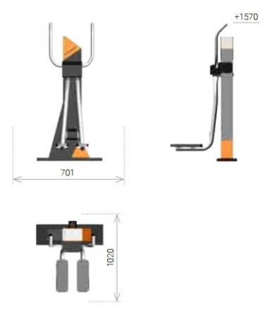 Тренажер  Разведение ног Romana  207.34.01
