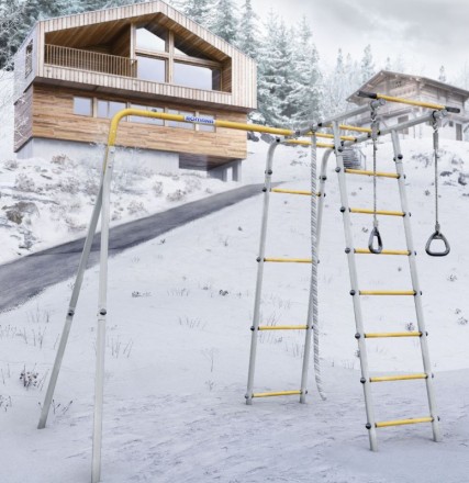 Дачный комплекс "Лесная поляна 3" (без качелей) Romana 103.26.05 (серый/жёлтый)