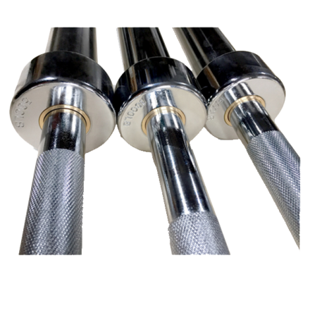 Олимпийский гриф Smith BC103-453 прямой хромированный, нагрузка до 453кг,в комплекте с одной парой пружинных замков