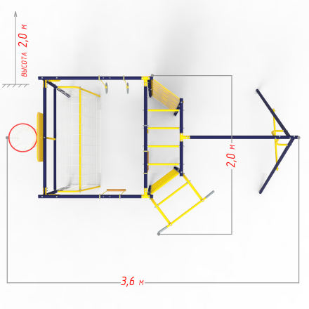 Уличный детский комплекс Атлет-К