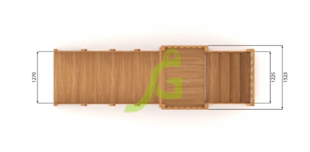 Зимняя горка "IgraGrad Snow Fox", скат 2.8 м 