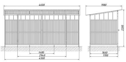 Ограждение мусоросборника 3П 