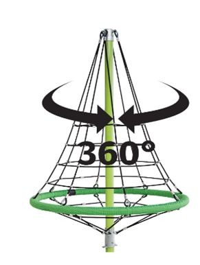 Вращающаяся конструкция 'firry' из арм. каната 2,7 м Вращающаяся конструкция 'firry' из арм. каната 2,7 м