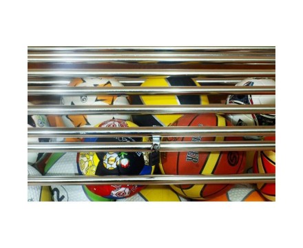 Корзина для мячей на колесиках (опция), с замком