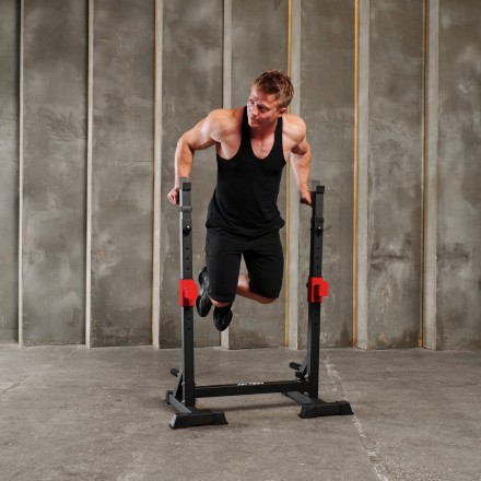 Стойка под штангу с брусьями 3 в 1 DFC AKYEN Стойка под штангу с брусьями 3 в 1 DFC AKYEN