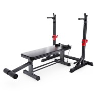 Прямая скамья со стойками под штангу DFC AKYEN Прямая скамья со стойками под штангу DFC AKYEN