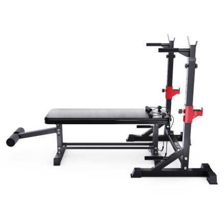 Прямая скамья со стойками под штангу DFC AKYEN Прямая скамья со стойками под штангу DFC AKYEN