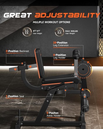 Тренажер для сгибания-разгибания ног DFC D030A Тренажер для сгибания-разгибания ног DFC D030A