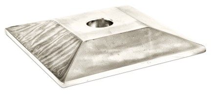 Опора регулируемая / пирамида хром D14 см, квадрат