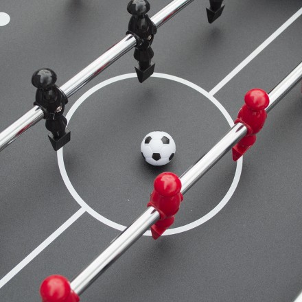 Игровой стол - футбол "Hit" (122x63.5x78.7 см, черно-красный)