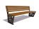 Скамейка «Ромашка» без подлокотников