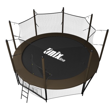 Батут UNIX Line Black&Brown 12 ft (inside)